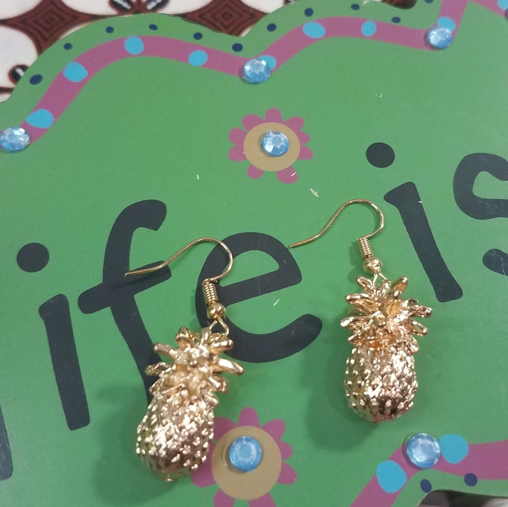 Pineapple Dangle Earrings - image 4